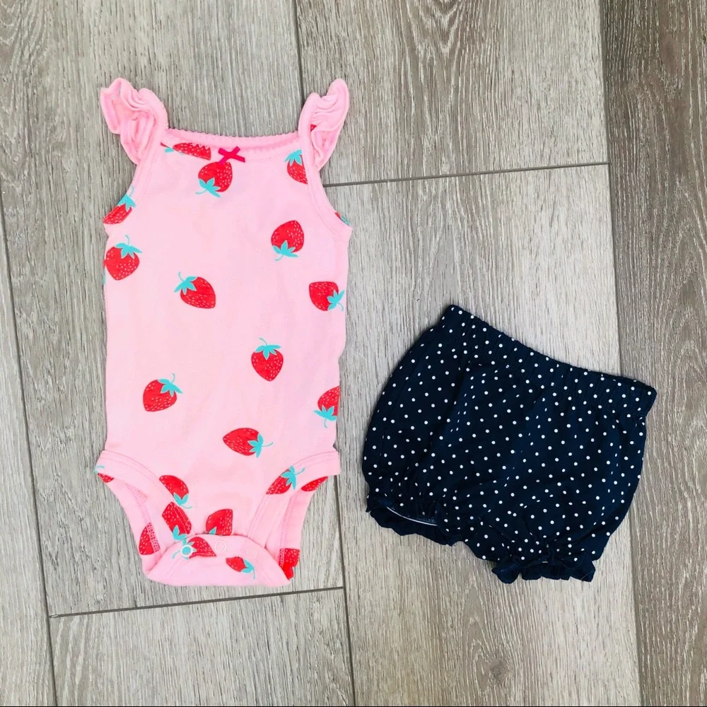 CARTERS 2PC TANK TOP SHORTS SET 3 MO